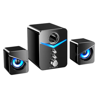 Vezeték nélküli Bluetooth Audio házimozi Surround Sound Bar TV HIFI 3D sztereó hangszórók Színes LED Heavy Light AUX USB vezetékes