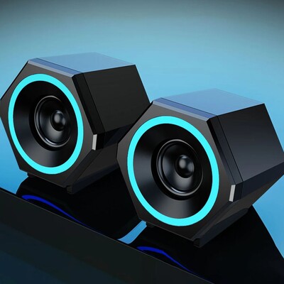 PC kõlarid, USB juhtmega bassikõlarid, arvuti arvuti kõlarid sülearvuti lauaarvuti väike helikõlar, USB toitega arvuti stereo