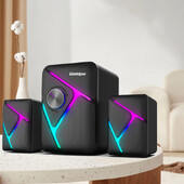 Goldpo D26 aux 3,5 mm stereo surround glazba RGB zvučnici zvučna traka za računalo 2.0 PC kućno prijenosno računalo TV zvučnici