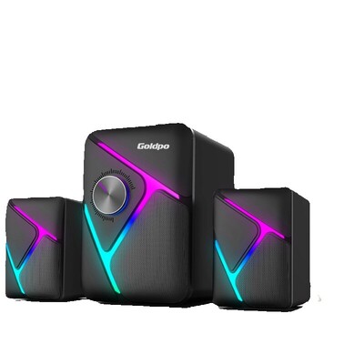 Goldpo D26 aux 3,5 mm stereo surround glazba RGB zvučnici zvučna traka za računalo 2.0 PC kućno prijenosno računalo TV zvučnici