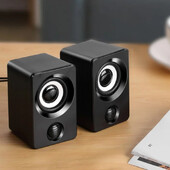 Mini kompiuterio garsiakalbis USB laidinis garsiakalbis Universalus stereo erdvinio garso nešiojamasis stalinis kompiuteris nešiojamasis kompiuteris stereo nešiojamasis gyvenimas