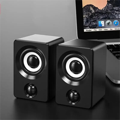 Mini kompiuterio garsiakalbis USB laidinis garsiakalbis Universalus stereo erdvinio garso nešiojamasis stalinis kompiuteris nešiojamasis kompiuteris stereo nešiojamasis gyvenimas