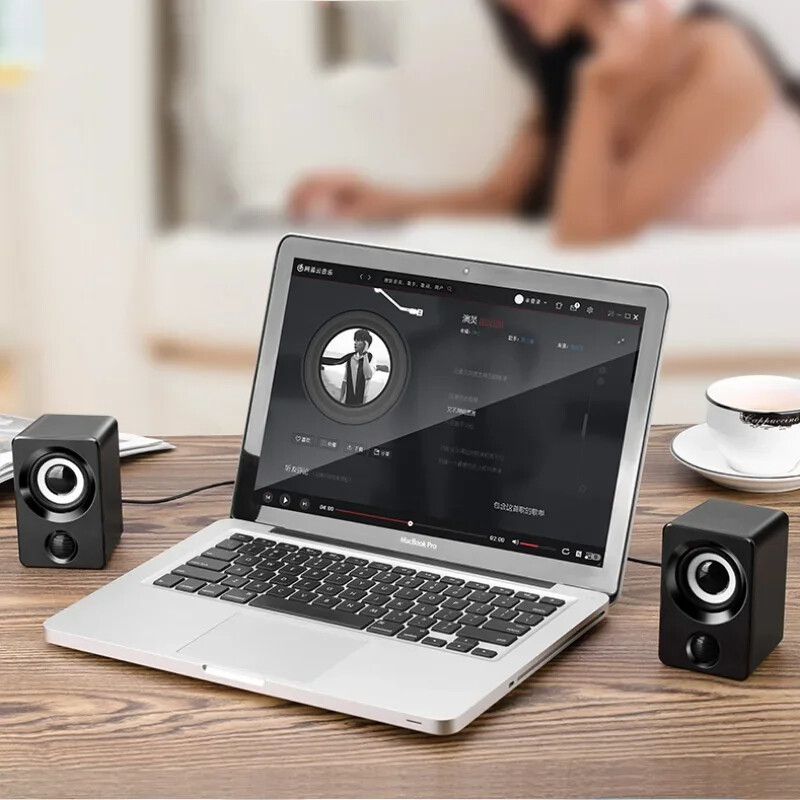 Mini kompiuterio garsiakalbis USB laidinis garsiakalbis Universalus stereo erdvinio garso nešiojamasis stalinis kompiuteris nešiojamasis kompiuteris stereo nešiojamasis gyvenimas