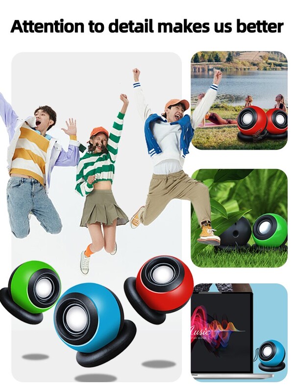 Naujas Kompiuterio garso mini nešiojamasis kompiuteris stalinis nešiojamasis garsiakalbis Multimedijos USB laidas Mažas žemųjų dažnių stereo žemųjų dažnių garsiakalbis kompiuteriui