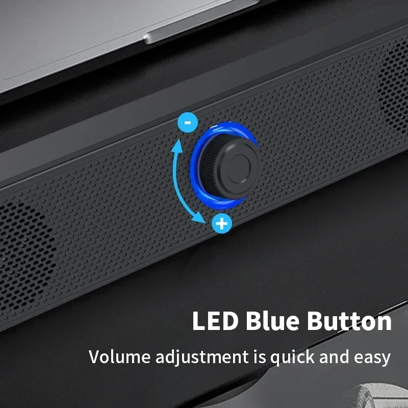 4D kompiuterio garsiakalbiai Bluetooth 5.0 laidinis garsiakalbis erdvinio garso juostos garsiakalbis stereo žemų dažnių garsiakalbis Garso juosta nešiojamam nešiojamam kompiuteriui