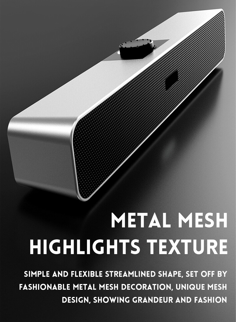 Kompiuterio garsiakalbiai su 3,5 mm Aux, maži kompiuterio garsiakalbiai, maitinami iš USB, laidinis USB stalinis garsiakalbis, USB garso juosta monitoriui