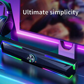 10 W garso juosta su žemųjų dažnių garsiakalbiu Namų kino garso sistema „Bluetooth“ garsiakalbio garso juosta 2,0 M USB kabelio garsiakalbiai, skirti televizoriaus kompiuteriui