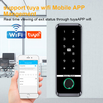 Tuya Fingerprint RFID System Control Access Smart Door Lock Electronic Gate Opener Home Digit Keypad Ηλεκτρικό Μαγνητικό Βιομετρικό