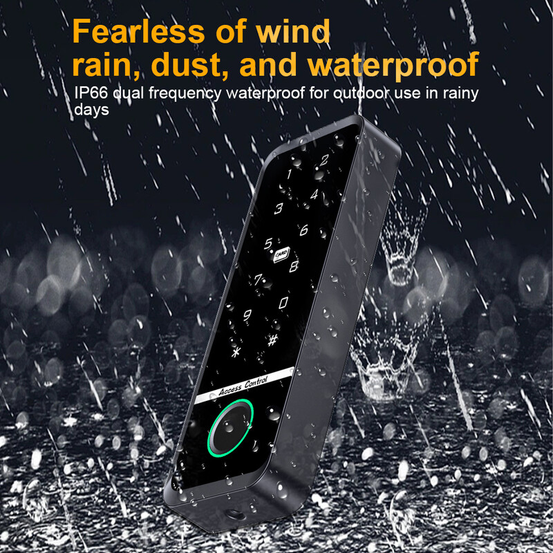 Tuya Пръстов отпечатък RFID Система за контрол на достъпа Интелигентна брава за врати Електронно отваряне на порта Домашна цифрова клавиатура Електрическа магнитна биометрична