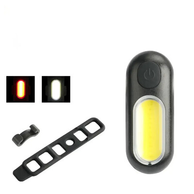 Stražnje svjetlo bicikla COB LED stražnje svjetlo USB punjivo ultralako biciklističko svjetlo Upozorenje otporno na kišu 5 modela svjetla Dodaci za bicikl