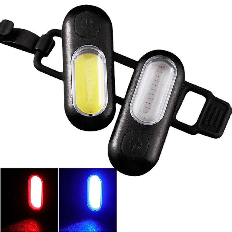 Stražnje svjetlo bicikla COB LED stražnje svjetlo USB punjivo ultralako biciklističko svjetlo Upozorenje otporno na kišu 5 modela svjetla Dodaci za bicikl