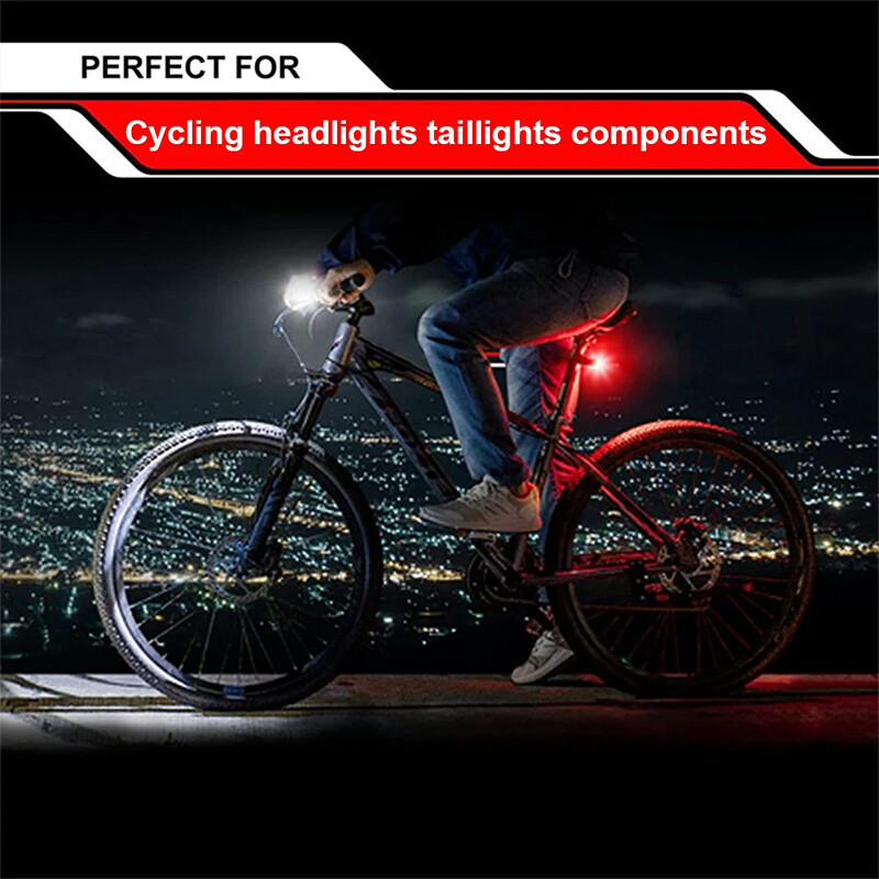 Prednja svjetla za bicikle, stražnja svjetla, oprema za noćnu vožnju, vodootporna, visoko osvijetljena, tip-C, svjetlo upozorenja za punjenje, dodaci za bicikle