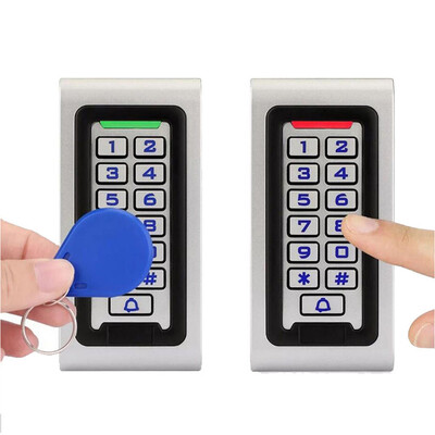 2000 korisnika Metalna tipkovnica s pozadinskim osvjetljenjem RFID125KHz Samostalni kontroler pristupa vratima s Wiegand 26 izlazom može se koristiti kao čitač