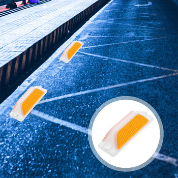 4 τεμ. Reflective Delineator Road Reflector Inducement Mark Driveway Delineators Polycarbonate Plastic Markers