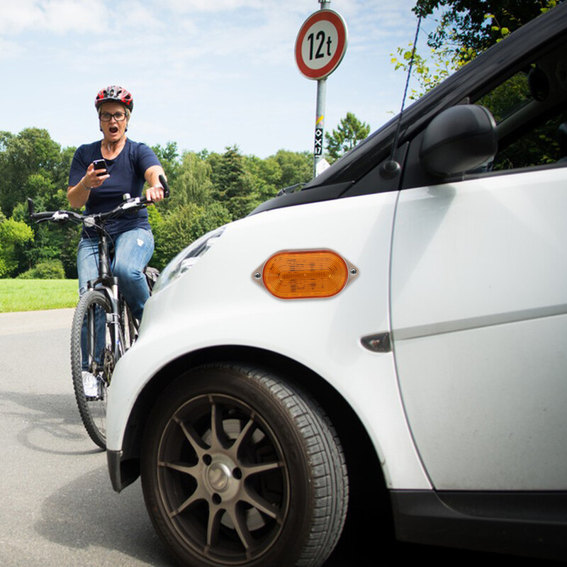 Įspėjamųjų lempučių prietaisų kameros automobiliams LED signalo indikacinė lemputė Blyksniai žibintai Raudona kelių blykstė