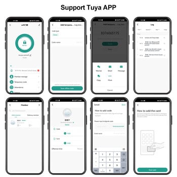 Πληκτρολόγιο WiFi Tuya Door Access Control IP68 Αδιάβροχο RFID Controller Keyboard Reader Touch Door Opener APP Remote Unlock WG26/34