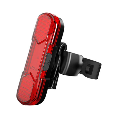 Drošības brīdinājuma velosipēda aizmugurējais lukturis USB uzlādējams LED velosipēda lukturis ūdensizturīgs velosipēda sēdekļa stabs riteņbraukšanas aizmugurējais lukturis