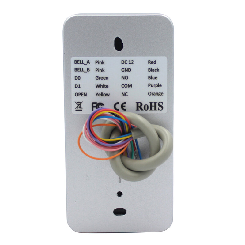 2000 korisnika metalno pozadinsko osvjetljenje zaključavanje tipkovnice RFID 125Khz samostalna kontrola pristupa vratima Wiegand 26 izlazni čitač vodootporan