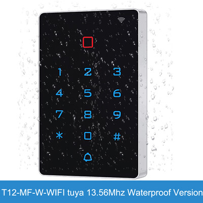Tuya APP RFID 13.56MHz Pozadinsko osvjetljenje Touch Kontrola pristupa Tipkovnica IP68 Vodootporan Samostalni kontroler pristupa Wiegand Izlazni ulaz