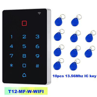 Tuya APP RFID 13.56MHz Pozadinsko osvjetljenje Touch Kontrola pristupa Tipkovnica IP68 Vodootporan Samostalni kontroler pristupa Wiegand Izlazni ulaz