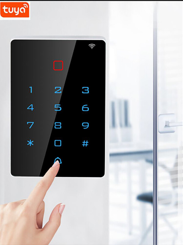 Tuya APP RFID 13.56MHz Pozadinsko osvjetljenje Touch Kontrola pristupa Tipkovnica IP68 Vodootporan Samostalni kontroler pristupa Wiegand Izlazni ulaz