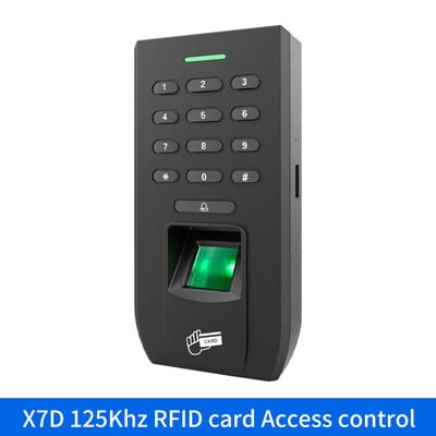 Savrupa biometriskā pirkstu nospiedumu digitālā piekļuves kontroles tastatūra RFID 125Khz WG izejas karšu lasītājs elektriskajai durvju bloķēšanas sistēmai
