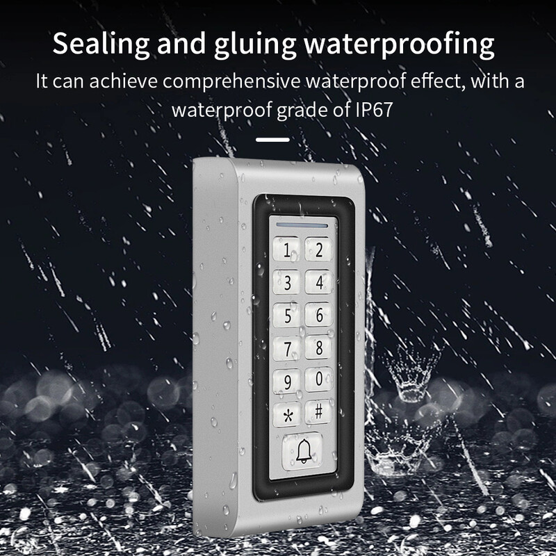 Automatic Gate Opener System Keyboard 125khz WG Output Input Reader Card Rfid Access Control Metal Keypad de contrôle d'accès