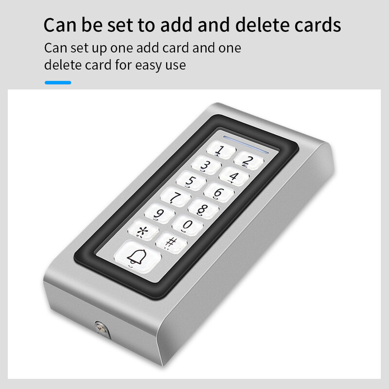 Automatic Gate Opener System Keyboard 125khz WG Output Input Reader Card Rfid Access Control Metal Keypad de contrôle d'accès