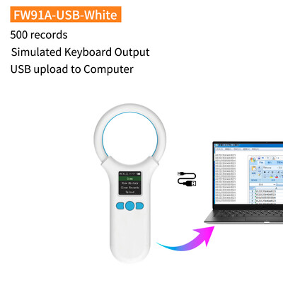 134.2KHz 125kHz RFID четец за животни Домашна котка Куче Микрочип скенер FDX-B стъклен чип USB/Bluetooth/2.4G Четец на етикети за животни