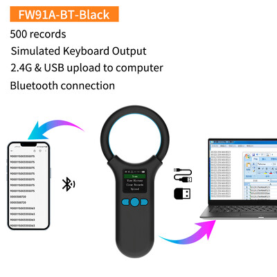 134.2KHz 125kHz RFID čitač za životinje Pet mačka Pas Skener mikročipa FDX-B stakleni čip USB/Bluetooth/2.4G Čitač oznaka za životinje
