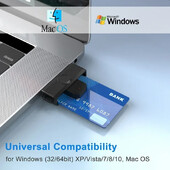 USB tipa C viedkaršu lasītājs atmiņas ID bankas EMV elektroniskais DNIE Dni Citizen Sim Cloner savienotāja adapteris Mac OS kabeļiem