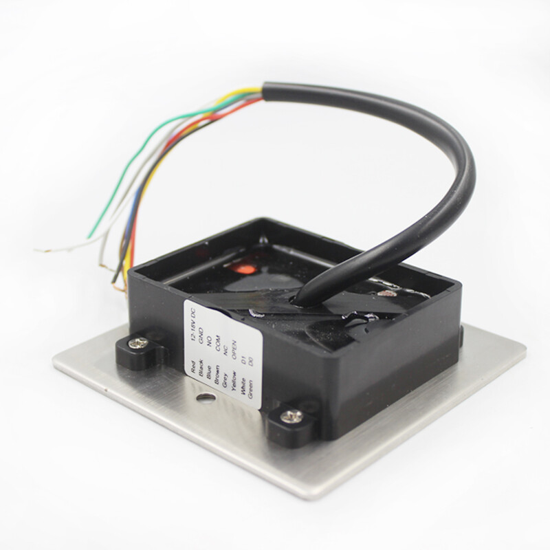 Metalinė įterptoji prieigos valdymo klaviatūra, atspari vandeniui 125 kHz RFID pulteliu skaitytuvas 2000 vartotojo durų atidarytuvas Wiegand 26 išvestis