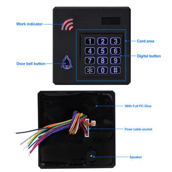 DC12V IP68 Αδιάβροχο πληκτρολόγιο ελέγχου πρόσβασης Ελεγκτής πρόσβασης εξωτερικού χώρου RFID Σύστημα ανοίγματος πόρτας Ηλεκτρονικές κάρτες EM4100 125KHz