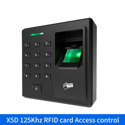 Pirkstu nospiedumu RFID piekļuves kontroles sistēmas tastatūra 125 Khz 1000 lietotāja savrupais durvju atvēršanas kontrolieris