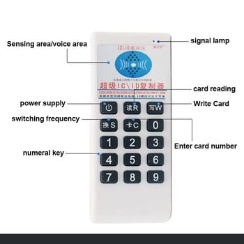 5YOA Handheld Frequency 125Khz έως 13,56MHZ Copier Duplicator Cloner RFID NFC IC Card Reader Writer Access Tag Duplicator 5577