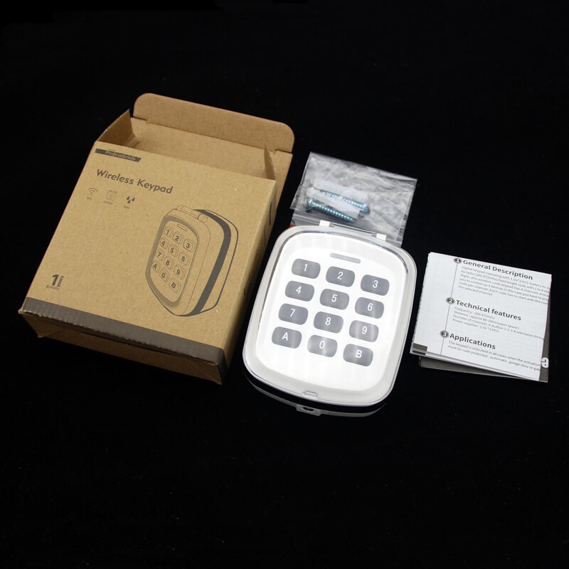 Universali belaidė klaviatūra Garažo durų atidarytuvų riedėjimo kodo klaviatūra 315mhz 330mhz 433mhz 868mhz 433.92mhz 868.3mhz nuotolinio valdymo pultas