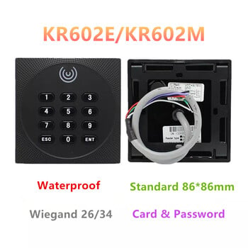 KR602M Wiegand 34/26 bit RFID Reader 13,56 Mhz Mi fare Reader για έλεγχο πρόσβασης Υποστηρίζει κωδικό NFC κάρτας με LED πληκτρολογίου