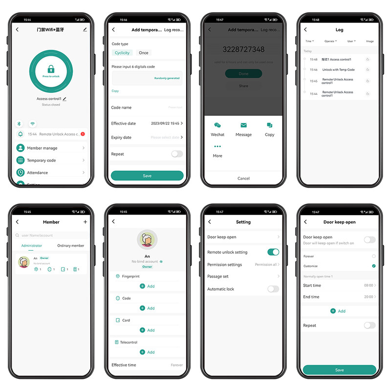 WiFi Tuya kontroler pristupa otiskom prsta Vanjski vodootporan samostalni sustav RFID tipkovnice 125KHz 13.56MHz WG26 Smart APP Otključavanje