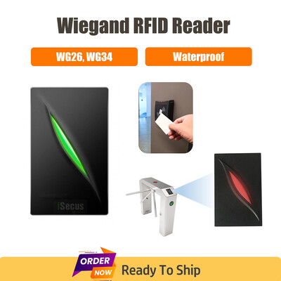 KR100E Wiegand RFID Reader IP65 Αδιάβροχο Wiegand 26/34 bit 125KHz EM Card Reader Tag Reader για Έλεγχο Πρόσβασης Πόρτας με LED & Beeper