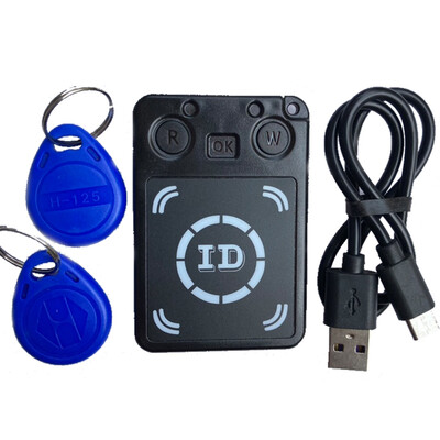 Mini 125KHz RFID programmeerija paljundusaparaat koopiamasin kirjutaja lugeja kirjutaja ID-kaardi klooner ja ümberkirjutatav võti
