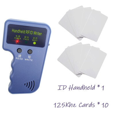 Käeshoitav RFID-lugeja EM/TK4100 paljundusaparaat 125Khz ümberkirjutatav võtmekoopiamasin EM4305 T5577 märgi programmeerija märgikirjutaja ID sildi kloon