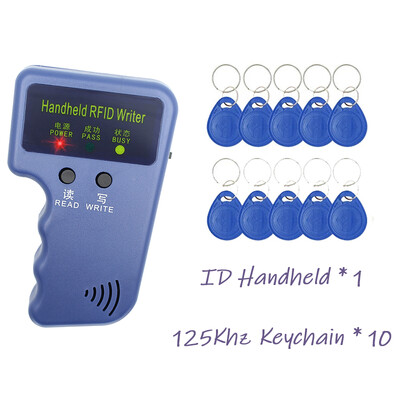 Käeshoitav RFID-lugeja EM/TK4100 paljundusaparaat 125Khz ümberkirjutatav võtmekoopiamasin EM4305 T5577 märgi programmeerija märgikirjutaja ID sildi kloon