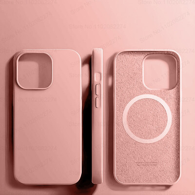 Originalni tekući silikon za Magsafe navlaka za iPhone 16 15 14 13 12 11 Pro Max Plus navlaka s magnetskim bežičnim punjenjem za telefon