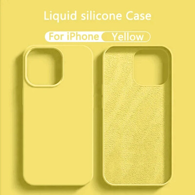 Originalus silikoninis dėklas, skirtas iPhone 11 13 12 14 15 Pro Max telefono dėklas, skirtas iPhone 14 15 Plus smūgiams atsparus minkštas galinis dangtelio priedai