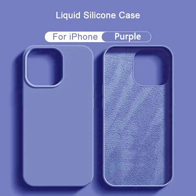 Originalus silikoninis dėklas, skirtas iPhone 11 13 12 14 15 Pro Max telefono dėklas, skirtas iPhone 14 15 Plus smūgiams atsparus minkštas galinis dangtelio priedai