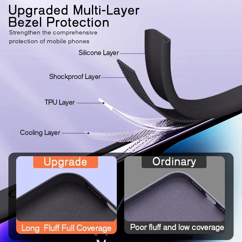 Kvadratna telefonska maska od tekućeg silikona za iPhone 11 12 13 14 15 16 Pro Mini XS Max X XR 15 Plus Zaštitna maska za objektiv Coque