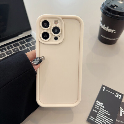 Smėlio spalvos ruda juoda stilingas telefono dėklas, skirtas iPhone 15 14 13 12 11 Pro Max Plus 7 8 SE X XR XS Max, plonas apsauginis smūgiams atsparus dangtelis
