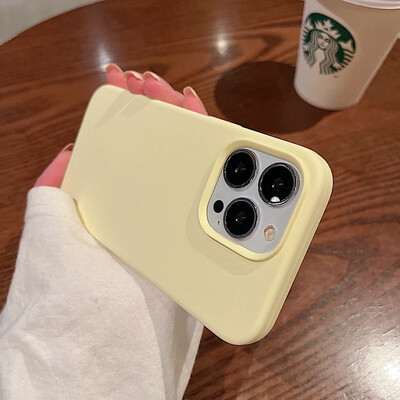 Čvrsta telefonska maska od originalnog tekućeg silikona za iPhone 16 15 14 13 12 11 Pro Max Plus Titanium siva mekana stražnja maska otporna na udarce