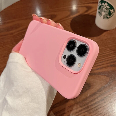 Čvrsta telefonska maska od originalnog tekućeg silikona za iPhone 16 15 14 13 12 11 Pro Max Plus Titanium siva mekana stražnja maska otporna na udarce