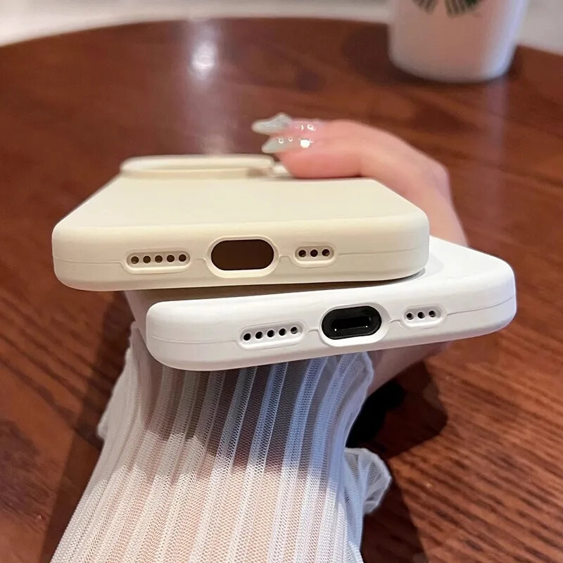 Čvrsta telefonska maska od originalnog tekućeg silikona za iPhone 16 15 14 13 12 11 Pro Max Plus Titanium siva mekana stražnja maska otporna na udarce